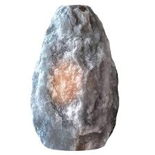 Lampes au sel gris de forme naturelle de l'Himalaya en gros de qualité supérieure 2-3Kg avec base en bois - Product Image 3
