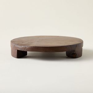 Wood Display Pedestal Platform Handmade Modern Polished <b>Table</b> <b>Riser</b> Decorative Cake Stand Counter Presentation Base Kitchen - Product Image 3