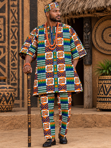 Tissu en coton imprimé africain, motif tissé, commande personnalisée pour robes et vêtements de mariage - Product Image 2