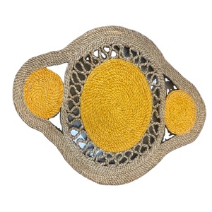 2026 New Customized Size Handmade <b>Round</b> Shape Jute Rugs Floor Mat for Natural Living Room Kitchen Room Export From Bangladesh - Product Image 1