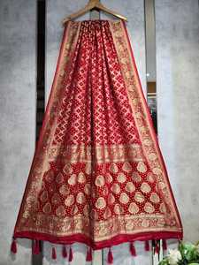 Foulard en georgette pure, best-seller, broderie artisanale, style ethnique, pour mariage et fêtes, pour femmes, vente en gros, fournisseur OEM, Inde - Product Image 2