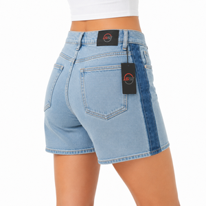Shorts de Mezclilla Casuales para Mujer, Estilo Urbano, con Costuras Resistentes, Ajuste Cómodo, con Bolsillos - Product Image 6
