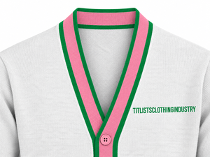   เสื้อสเวตเตอร์คอวีคุณภาพสูงแบบกำหนดเองได้ พร้อมปักโลโก้มหาวิทยาลัย เสื้อคาร์ดิแกนสำหรับทุกเพศ - Product Image 2