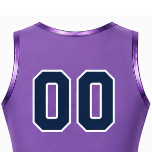 Débardeur de cheerleading violet vif sans manches, coupe courte, léger, respirant, pour entraînement d'équipe, vêtement de sport athlétique - Product Image 5