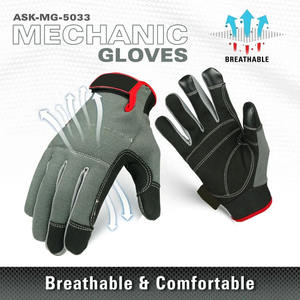 Guantes Mecánicos Personalizados de Cuero Sintético, Guantes de Seguridad para Mecánicos, Manipulación de Herramientas, Carpinteros - Product Image 2