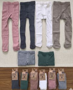 Collants en coton tricotés Stockify MultiBrands pour enfants, couleur unie, décontractés, pour le quotidien printemps-automne - Product Image 1