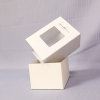 Boîtes à bougies parfumées en papier ondulé ivoire recyclable, personnalisées, de petite taille, avec forme et insert d'emballage sur mesure