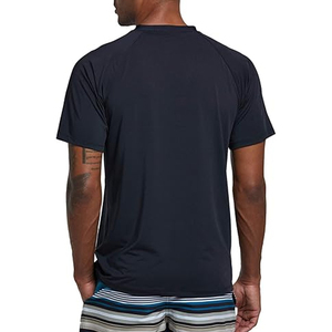 เสื้อยืดกีฬาผู้ชายแบบรัดรูป ป้องกันการระคายเคือง แขนสั้น เสื้อว่ายน้ำ ป้องกันรังสียูวี แห้งเร็ว ผู้ผลิต OEM - Product Image 6