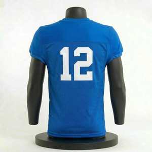 Maillot de football américain unisexe personnalisé imprimé, grande taille, violet, manches courtes, durable, en polyester, pour adulte, prix abordable - Product Image 2