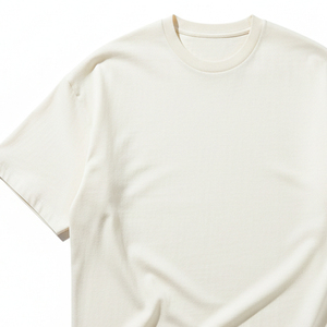 Camiseta Urbana Moderna de Gran Tamaño para Hombre, 240 g/m², Algodón Peinado, Color Sólido, Talla Grande, Manga Corta, Informal - Product Image 3