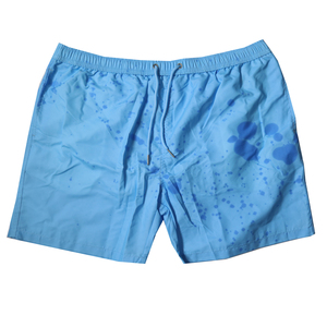 Shorts de Baño Azules para Hombre, Secado Rápido, Ligeros, con Cintura Elástica, Cordón Ajustable y Bolsillos Laterales, Trajes de Baño de Verano - Product Image 1