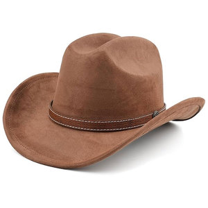 Sombrero de Vaquero Unisex de Cuero Gris con Rayas, Ala Ancha de 56-58 cm, para Primavera, Otoño, Playa, Aire Libre, Casual, para Adultos 2026 - Product Image 6