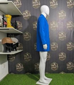 Blouse de laboratoire unisexe bleue en coton et polyester tissé, uniforme d'hôpital à manches longues avec poches et porte-stylo, détection d'aiguilles - Product Image 6