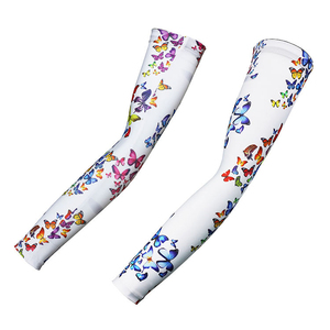 Manchons de bras en soie glacée fins et longs pour l'été, protection solaire pour la pêche - Product Image 1