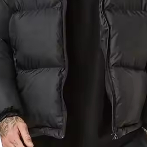 Veste coupe-vent en polaire polyester/nylon de haute qualité, fermeture éclair décontractée, logo personnalisable, douce et chaude, hiver, homme, grande taille, nouvelle mode - Product Image 6