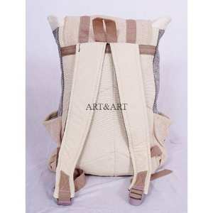 Sac à dos léger et élégant de style tibétain vintage unisexe pour le camping et la natation, avec motif unique et poignée détachable, en matière organique - Product Image 4