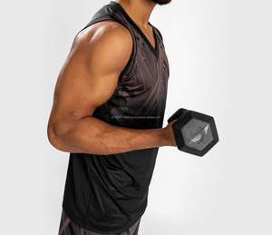 Camiseta sin mangas personalizada de talla grande para hombre, camiseta sin mangas cómoda transpirable para gimnasio para hombre, camiseta sin mangas para hombre - Product Image 2