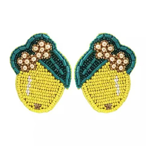Hermosos Pendientes de Cuentas Hechos a Mano, Joyería de Lujo a Precio Accesible para Mujeres - Product Image 1