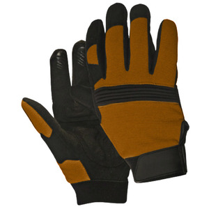 ถุงมือทำงานหนังสังเคราะห์อมาราคุณภาพพรีเมียม ทนทานสูง ถุงมือเพื่อความปลอดภัยในการก่อสร้าง ระบายอากาศได้ดี ทนต่อการเสียดสี - Product Image 4