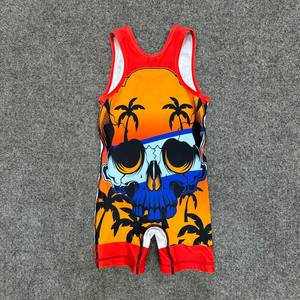 ชุดนักมวยปล้ำ AMDA ENTERPRISES แบบซับลิเมชั่นพิมพ์ลาย สำหรับผู้ชาย ระบายเหงื่อได้ดี สไตล์ฟรีสไตล์และกรีโค - Product Image 2