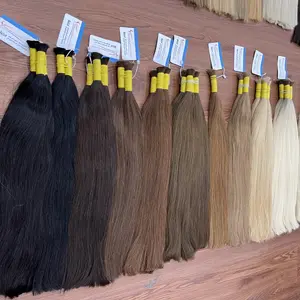 Vietnamese Hair Extension At Wholesale Price Straight Bulk Hair Supplier No Tangle No Shedding Ready to ship worldwide