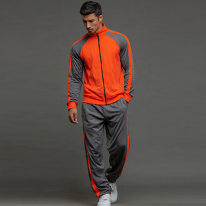 Men Street Style <b>Zipper</b> <b>Jacket</b> Pants Set High Quality Sports Training Tracksuit Men's Custom Polyester Training Sweatsuit Men's - Product Image 5