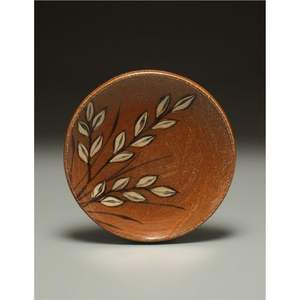 Plato de Cerámica Esmaltada Resistente a Altas Temperaturas, Diseño Creativo de Hojas, Apto para Alimentos, Plato Redondo de Gres para Servir, Venta al por Mayor - Product Image 1