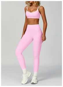 Conjuntos de Ropa Deportiva de Yoga para Mujer, Talla XXL, Alta Calidad, Venta al Por Mayor, Spandex, Sin Mangas, Shorts, Absorbe la Humedad, Ajustado, DDP Supply - Product Image 4