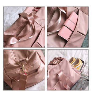 Sac de sport extensible imperméable avec fermeture éclair, compartiment sec/humide, compartiment à chaussures, grande capacité, personnalisable avec logo, pour le fitness et les voyages - Product Image 3