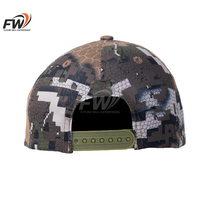 Casquette de baseball tactique personnalisée en toile délavée camouflage avec patch drapeau USA, idéale pour la chasse en extérieur, broderie de logo personnalisée