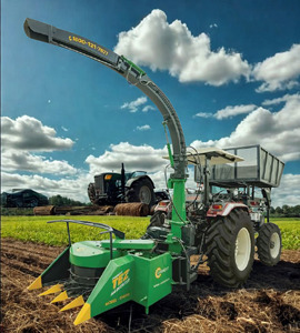 Cosechadora de Forraje de Maíz Operada por Tractor con Motor de Caja de Cambios y Rodamientos - Multifuncional - Product Image 4