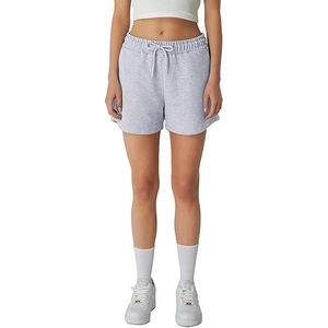 Shorts de Felpa con Lavado Vintage para Mujer, Lavado Ácido, Cintura Alta, Bolsillos Laterales, Cordón Ajustable, Corte Holgado, Ropa Casual - Product Image 5