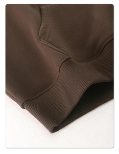 Sweat à capuche décontracté pour homme en mélange de coton et polaire 370g, tissé, séchage rapide, manches raglan, avec poche, idéal pour l'hiver - Product Image 6