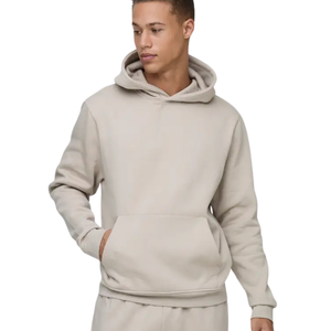 Sweat à capuche ample personnalisé pour homme en mélange de coton épais, coupe décontractée, style streetwear, fabricant OEM ODM - Product Image 1