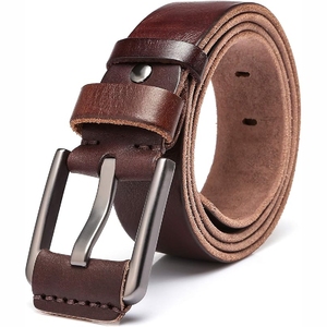 Cinturón de Cuero Genuino para Hombre de Diseños Clásicos y Calidad Premium, Cinturones de Cuero para Trabajo, Negocios y Uso Casual - Product Image 4