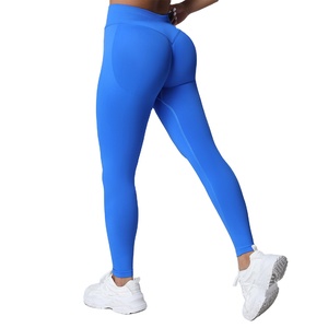 Leggings de Yoga con Cintura Elástica, Suaves y Extensibles, con Logotipo Personalizado OEM, Pantalones de Yoga de Pierna Ancha Recta para Mujer, para Entrenamiento y Fitness - Product Image 3