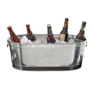 High Quality Manufacturer <b>Metal</b> Galvanized Beverage <b>Tub</b> Tabletop Luxury <b>Metal</b> Galvanized Beer Ice Bucket - Product Image 2