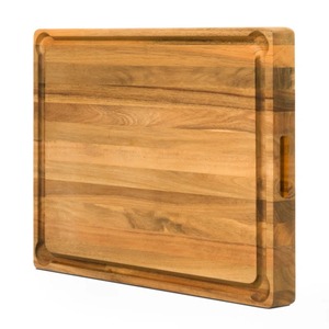 Tabla de cortar rectangular de madera con mango, tabla de cortar de cocina de una sola pieza - Product Image 5