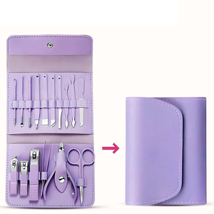 Outil professionnel de manucure et pédicure en acier inoxydable avec étui - Product Image 6