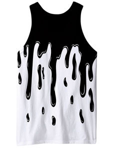 Camiseta sin mangas de punto informal personalizada para hombre, para gimnasio, fitness, culturismo, de secado rápido, cuello redondo, poliéster/algodón, bordado 3D - Product Image 2