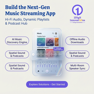 Développement d'applications de streaming musical, plateforme de bibliothèque audio et de liste de lecture - Product Image 2