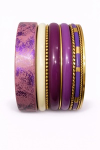 Classic Wooden Resin Metal <b>Bangles</b> Bracelet <b>Set</b> For Women Customized Fashion Accessories Factory Direct Supply - Product Image 4