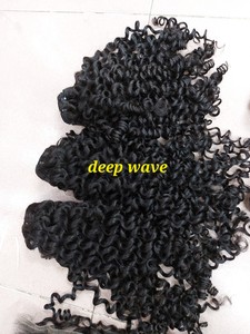 Extensiones de cabello virgen vietnamita con textura de ondas profundas, ondas de agua y rizos profundos, con encaje HD transparente y frontales de encaje. - Product Image 6