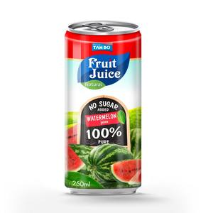 Boisson Tropi Juice 330ml en canette aluminium, 100% purée de fruits, aromatisée, faible en gras, stérilisée, fraîchement pressée, 5 Brix, saveur pastèque - Product Image 5