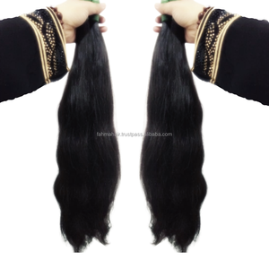 Indonesian Natural Premium Top Grade 100% Virgin Remy Human Hair Extensions Bulk Straight Hair Bundles <b>Tangled</b> Free All Colors - Product Image 5