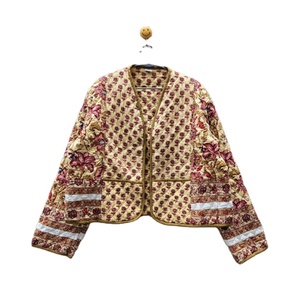 Patchwork <b>Quilted</b> Eco-Friendly Breathable Cotton Floral Bohemian Style Fall Winter Reversible Women's Streetwear <b>Quilted</b> <b>Jacket</b> - Product Image 1