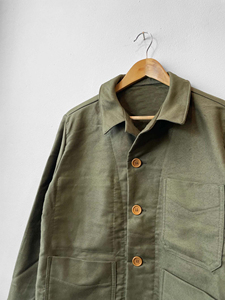 <b>Men</b> Cotton Canvas Chore <b>Jacket</b> Heavy Workwear Coat Button Front <b>Utility</b> Pockets Relaxed Fit Casual Outerwear Fall Season - Product Image 5