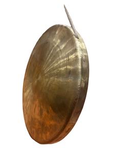 Campana decorativa de Metal Chau Gong tallada a mano de Nepal para meditación de Yoga y fines de curación budista - Product Image 3