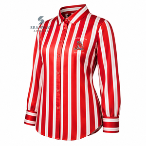 Delta |   Sigma |   Chemise boutonnée pour femme Theta Sorority, manches longues, col classique, chemisier de bureau, haut professionnel décontracté pour le travail - Product Image 2