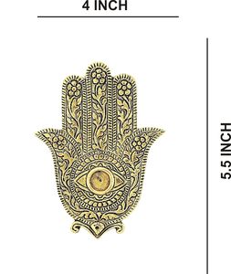 Antique Silver Finished Palm Shape <b>Incense</b> Holder Metal Agarbatti Dhoop <b>Cone</b> Burner for Home DecorGifting - Product Image 3